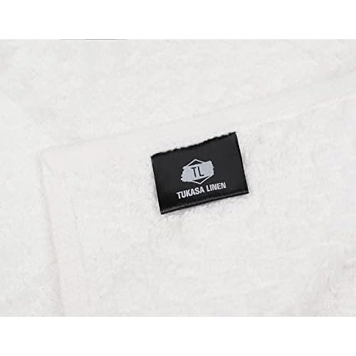 16 Pack Cotton Washcloths for Body and Face, 12x12 Inches, Pack of 16, Multipurpose and Lightweight Wash Clothes for Face. Highly Absorbent - Travel and Bath Towel (White)