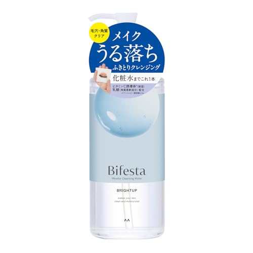 Bifesta Micellar Cleansing Water Bright Up Wiping Type Pore/Keratin Clear Toner Derived Oil Free Fragrance Free 400ml