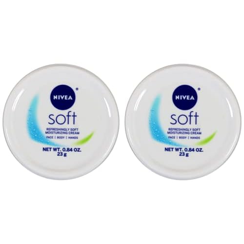 Nivea Soft Refreshingly Soft Moisturizing Cr?me, .84 Oz (2 Pack)