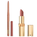 L¡¯Or?al Paris Colour Riche Lipstick and Lip Liner Set, Includes 1 Satin Lipstick and 1 Creamy Lip Pencil For Bold, Nourished Lip Color, Worth It, 1 Kit