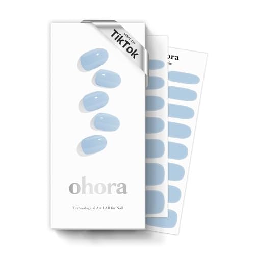 ohora Semi Cured Gel Nail Set of 3 (N Bare Plum & N Cream Sky & N Cream Moss) - Professional Salon-Quality Nail Care