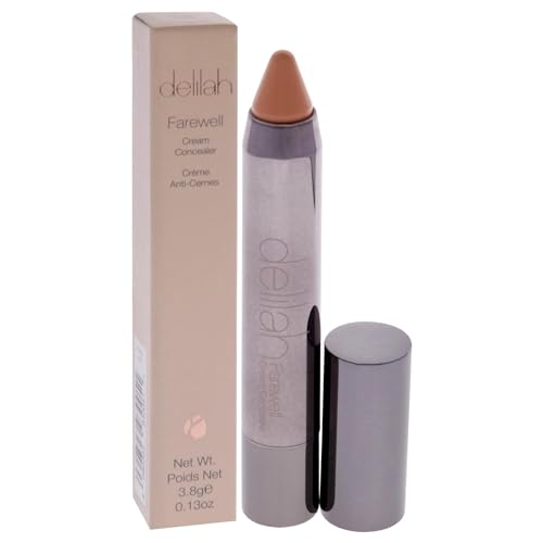 Delilah Almond Cream Concealer, Full Coverage, Hyaluronic Filling, Moisturizing, Creamy, Smoother, Softer Color Correcting Face Makeup, Cruelty Free, 0.13 Oz