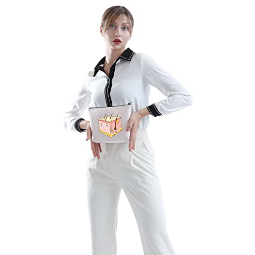 POFULL Dermatologist Work Skin Deep Gift I'd Biopsy That Cosmetic Bag Skin Doctor Gift (I'd Biopsy That Cosmetic Bag)