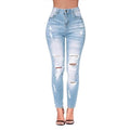 Women's High Waisted Jeans for Women Ripped Skinny Stretch Jeans Distressed Butt Lifting Denim Pants