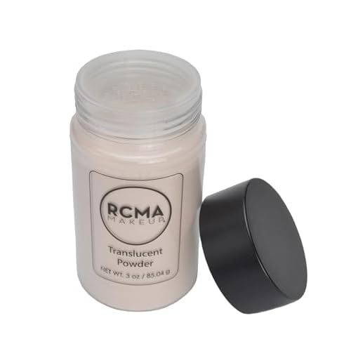 RCMA Makeup Translucent Loose Powder ? Lightweight Setting Powder for Flawless Finish, Shine Control, Natural Matte Look, No Flashback, Oil Control, No Caking or Creasing, Vegan and Cruelty-Free, 3oz