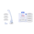 Billie Razors for Women Shave Kit ? Women¡¯s Razor + 4 x 5-Blade Razor Refills + Magnetic Holder ? Cool Blue & Women¡¯s Razor Refill Blades 5-Blade Cartridges - 4 count