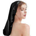 19 Momme 100% Mulberry Silk Cap for Sleeping Women,Adjustable Long Silk Bonnet for Curly Hair Elastic Night Cap