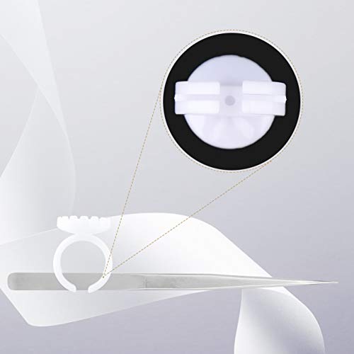 BEYELIAN Smart Glue Cups Fanning Cup Lash Glue Holder for Eyelash Extensions 2 Methods of Use 100 PCS Professional Use PP Material Harmless to Human
