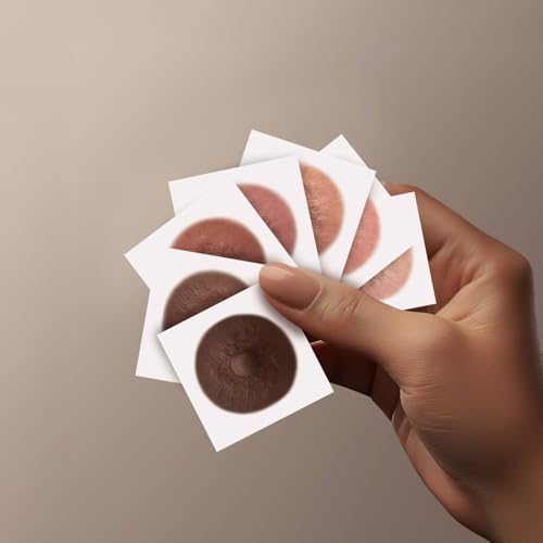 TataTattoos Temporary Realistic Nipple/Areola Tattoos ? Non-Surgical for Mastectomy Recovery ? for Post Breast Cancer Surgery (Olive, Medium (Pack of 20))