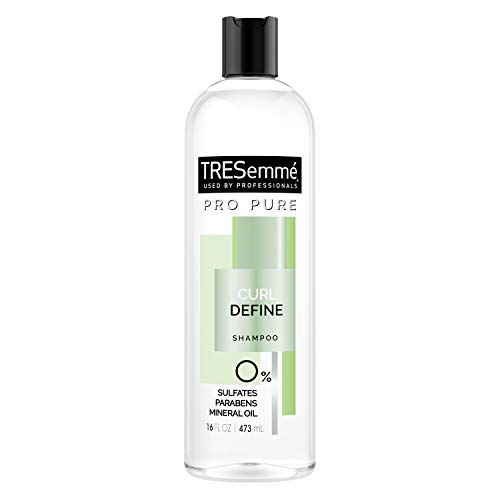 TRESemm? Pro Pure Shampoo Sulfate-Free for Curly Hair Curl Define Hair Shampoo with 0% Sulfates, Parabens, Mineral Oils and Dyes. 16 oz
