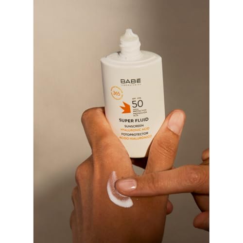 Babe Super Fluid Sunscreen SPF 50 ? High Facial Sun Protection with Lightweight Texture | Broad Spectrum UVA/UVB | For Sensitive Skin | Non-Greasy & Fast Absorbing ? 1.69 fl oz