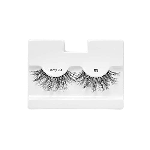 i?ENVY Remy False Eyelashes 3D Collection, Invisible Band, 100% Human Hair Lashes (3 Pack)