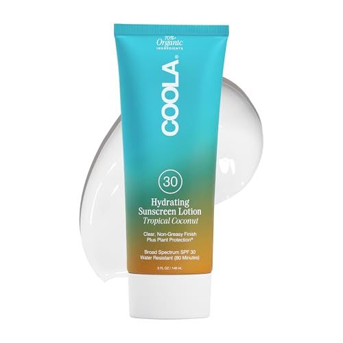 COOLA Organic Sunscreen SPF 30 Sunblock Body Lotion, Dermatologist Tested Skin Care For Daily Protection, Vegan And Gluten Free, 5 Fl Oz