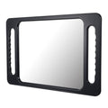 Unbreakable Portable Makeup Mirror with Double Handles Large Handheld Tray Mirror Durable Lightweight Mirrors for Beauty Salon Barbers and Stylists Ergonomic Handgrip
