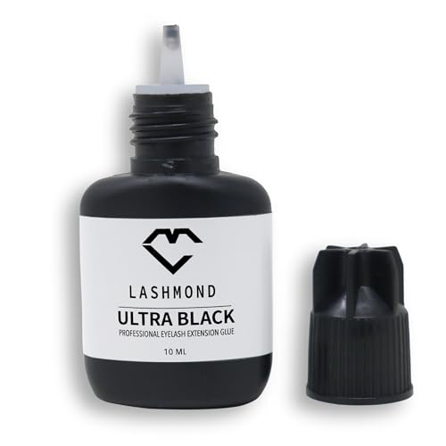 Pro Strong Eyelash Extension Glue Ultra Black -Lash Adhesive (10 ml) / 2-3 Sec Drying time/Retention ? 6 to 8 Weeks/Maximum Bonding Power/Black Adhesive for Semi-Permanent Extensions