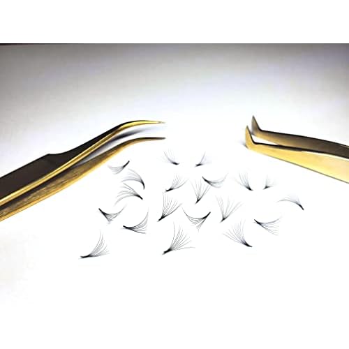 10D - 0.07 C and D Curl 1000 Premade volume fans loose Fans, Handmade eyelash extensions supplies Russian volume lash promade fan (10D - 0.07 - Curl C, 10mm)