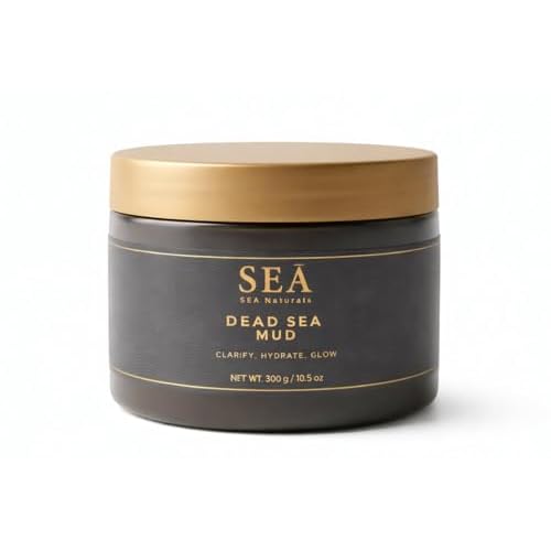 Dead Sea Mud Mask for Face and Body, Mineral-Rich Purifying Mask, Pore Cleansing Skin Care for Oily Skin, 10.5oz (300 g)