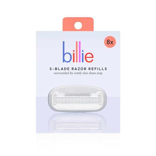 Billie Women¡¯s Razor Refill Blades 5-Blade Cartridges - 8 count & Body Buffer - Pre-shave Exfoliating Bar - 3.5 oz