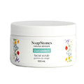 Soapstones Cucumber Facial Scrub - 100ml - Sugar and Jojoba Beads Exfoliating Face Scrub with Safflower Seed Oil to Remove Buildup and Renew Skin - Suitable for All Skin Types