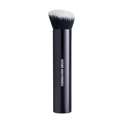 Lune+Aster Foundation Brush | High-Performance Foundation Brush To Apply Liquid, Stick Or Powder Foundations. Made with Alumium Handle, Vegan Bristles.