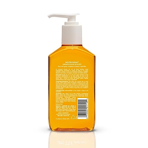 Neutrogena Oil-Free Acne Face Wash, Breakout Prone Skin Facial Cleanser with 2% Salicylic Acid Acne Treatment for Face, 6 fl. oz (Pack of 2)