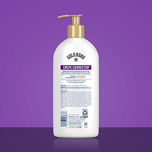 Gold Bond Age Renew Crepe Corrector Body Lotion, Replenishing & Smoothing Formula, 14 oz. & Healing Hand Cream, 3 oz., With Aloe, Moisture That Lasts Through Handwashing