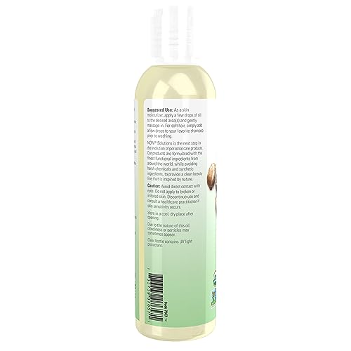 NOW Solutions, Organic Castor Oil, 100% Pure Versatile Skin Care, Multi-Purpose Skin Softener, 8-Ounce (Pack of 2)