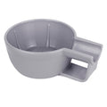 Linkidea Plastic Shaving Soap Bowl with Non-slip Handle, Wide Mouth, Large Capacity, Easier to Lather Ridges, Wet Razor Shave Cream Bowl for Men (Grey)