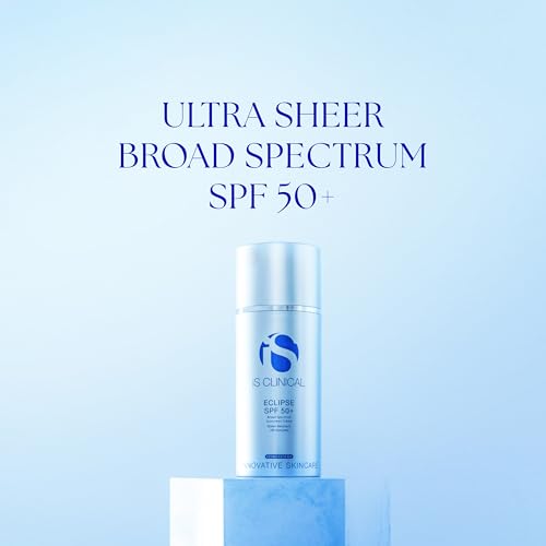 iS CLINICAL Eclipse SPF 50+ Sunscreen, Zinc Oxide tinted sunscreen, ultra sheer non-greasy matte finish sun cream for face