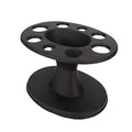 Ejoyous Hair Brush Holder, Plastic Round Comb Hair Accessory Organizer Display Rack Hair Styling Brush Stand Shelf Accessories for Salon Home (Black) (Black)