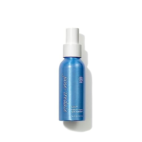 jane iredale D2O Hydration Spray, Natural Moisture-Locking Facial Mist Replenishes Dry Skin and Sets Makeup for a Natural Finish, Vegan, Gluten-Free