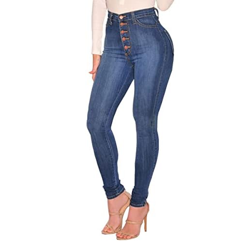 BISUAL Womens High Waisted Butt Lifting Jeans Distressed Stretch Skinny Sexy Colombian Jeans for Women