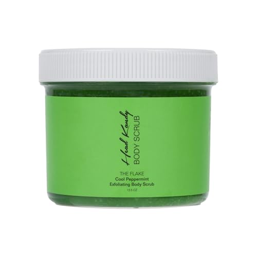 Head Kandy The Flake Exfoliating Body Scrub (13.5 oz) - Cool Peppermint Effect - Gentle Body Exfoliator