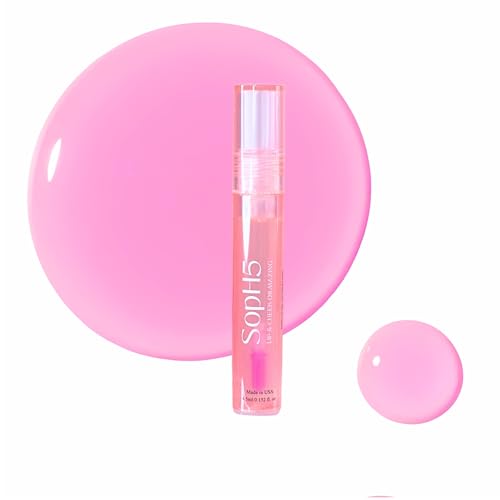 Beauty Oilmazing! Lip & Cheek Hydrating Peptide Oil with MAXI-LIP | pH Adaptive Natural Color & Fuller-Looking Glossy Finish | Non-Sticky Hygienic Silicone Applicator | Made in USA |