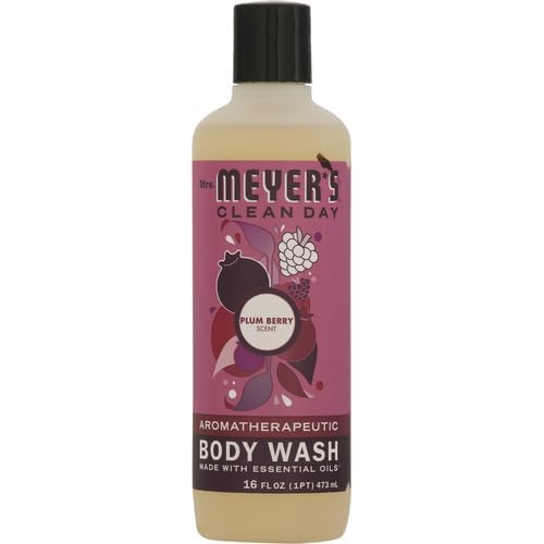 MRS. MEYER'S CLEAN DAY Body Wash, Plumberry, 16 Fl Oz (Pack of 1)
