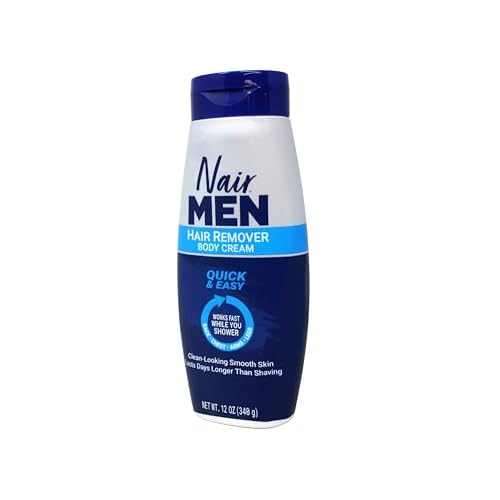 Nair Hair Remover for Men Hair Remover Body Cream, 12 oz (2-Pack)