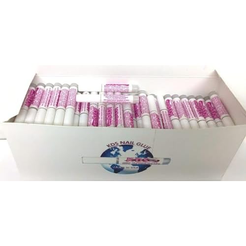 KDS Nail Glue Set Ultra-Strong Professional Hold for Nail Tips & Art Easy to Use, Fast Drying Formula 50PCs