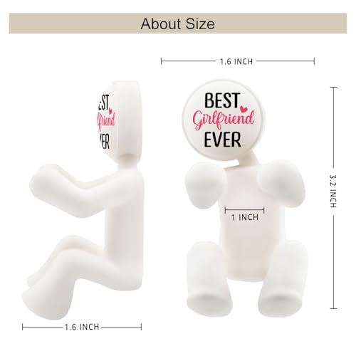 AGMDESIGN Best Girlfriend Ever Shower Razor Holder, Funny Girlfriend Bathroom Decor for Inside Shower, Gadgets Leg Razor Holder, Cute Valentine's Day Storage Hook Gifts for Women Couple Girlfriends