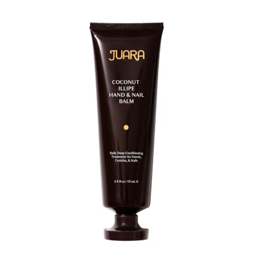 Juara Hand & Nail Balm - Anti Aging Hand Cream for Dry Cracked Hands - Cuticle Treatment with Coconut Oil & Shea Butter - Moisturizing Hand Cream for Women - Natural Ultra-Rich Hand Balm