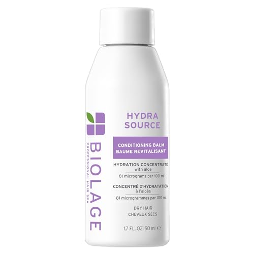 Biolage Hydra Source Conditioning Balm - Moisturizes, Detangles & Adds Softness, For Dry Hair, Infused with Fermented Aloe & Micro-Filtered Hyaluronic Acid, Vegan & Paraben-Free