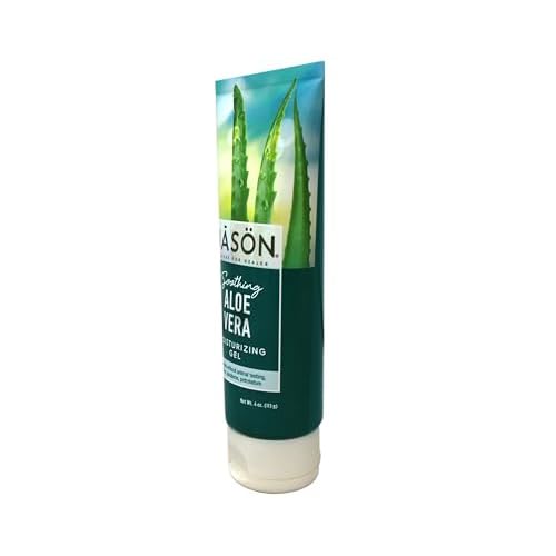JASON Soothing 98% Aloe Vera Moisturizing Gel (IASC Certified), 4 Ounce Tube
