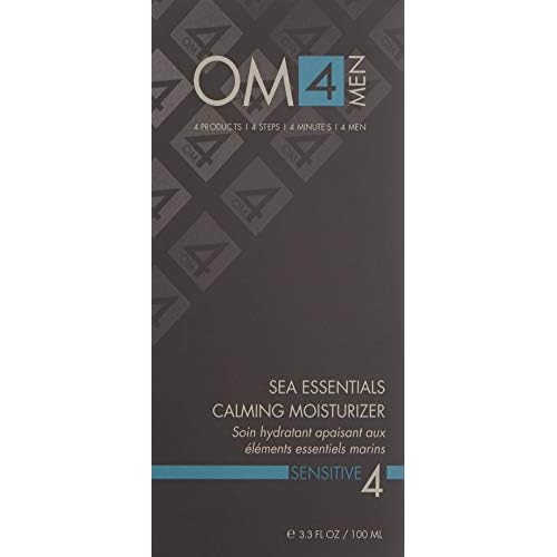 Organic Male OM4 Sensitive Step 4 - Sea Essentials Calming Moisturizer - Ultra soothing moisturizer for Men with Sensitive Skin