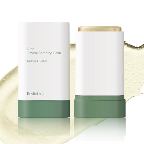 Organic Aloe Vera Gel Stick for Face & Body, Pure Aloe Gel Ideal for Hydrating, Soothing for Dry Skin, Anti-Wrinkle, Acne Scars, Soothing After Sun Care Relief
