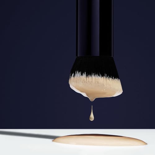 Lune+Aster Foundation Brush | High-Performance Foundation Brush To Apply Liquid, Stick Or Powder Foundations. Made with Alumium Handle, Vegan Bristles.