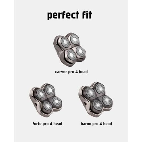 20PCS Pitbull Shaver Replacement Blade for Skull Shaver Replacement Heads, Skull Shaver Replacement Blades for Pitbull Gold Replacement Blades, Pitbull Skull Shaver Replacement Blade, Bald Man Gifts