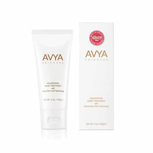 AVYA Hydrating Hand Lotion for Dry Skin ? Nourishing Hand Healing Treatment for Dry and Ashy Skin/Hyaluronic Acid and Citrus Stem Cell Technology/Advanced Ayurvedic Skincare (2oz)