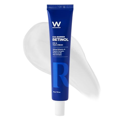 Wonjin Effect CICA BARRIER RETINOL EYE & FACE CREAM 1.76 fl Oz, Retinol Vitamin A, Peptides, Wrinkle Care, Soothing, Panthenol Vitamin B5