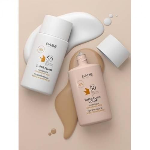 Babe Super Fluid Sunscreen SPF 50 ? High Facial Sun Protection with Lightweight Texture | Broad Spectrum UVA/UVB | For Sensitive Skin | Non-Greasy & Fast Absorbing ? 1.69 fl oz