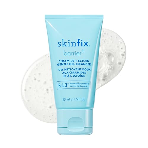 Skinfix Ceramide + Ectoin Gentle Gel Cleanser Mini - 1.5 oz - Removes Makeup & SPF - Cleanses & Hydrates Skin - Vegan, Cruelty Free