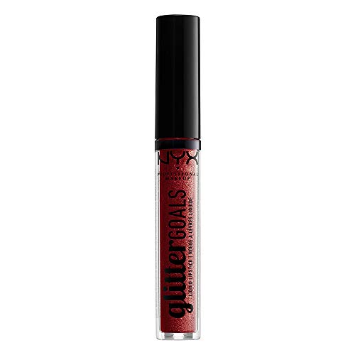 NYX PROFESSIONAL MAKEUP Glitter Goals Liquid Lipstick - Crystal Crush, Plum With Gold Glitter